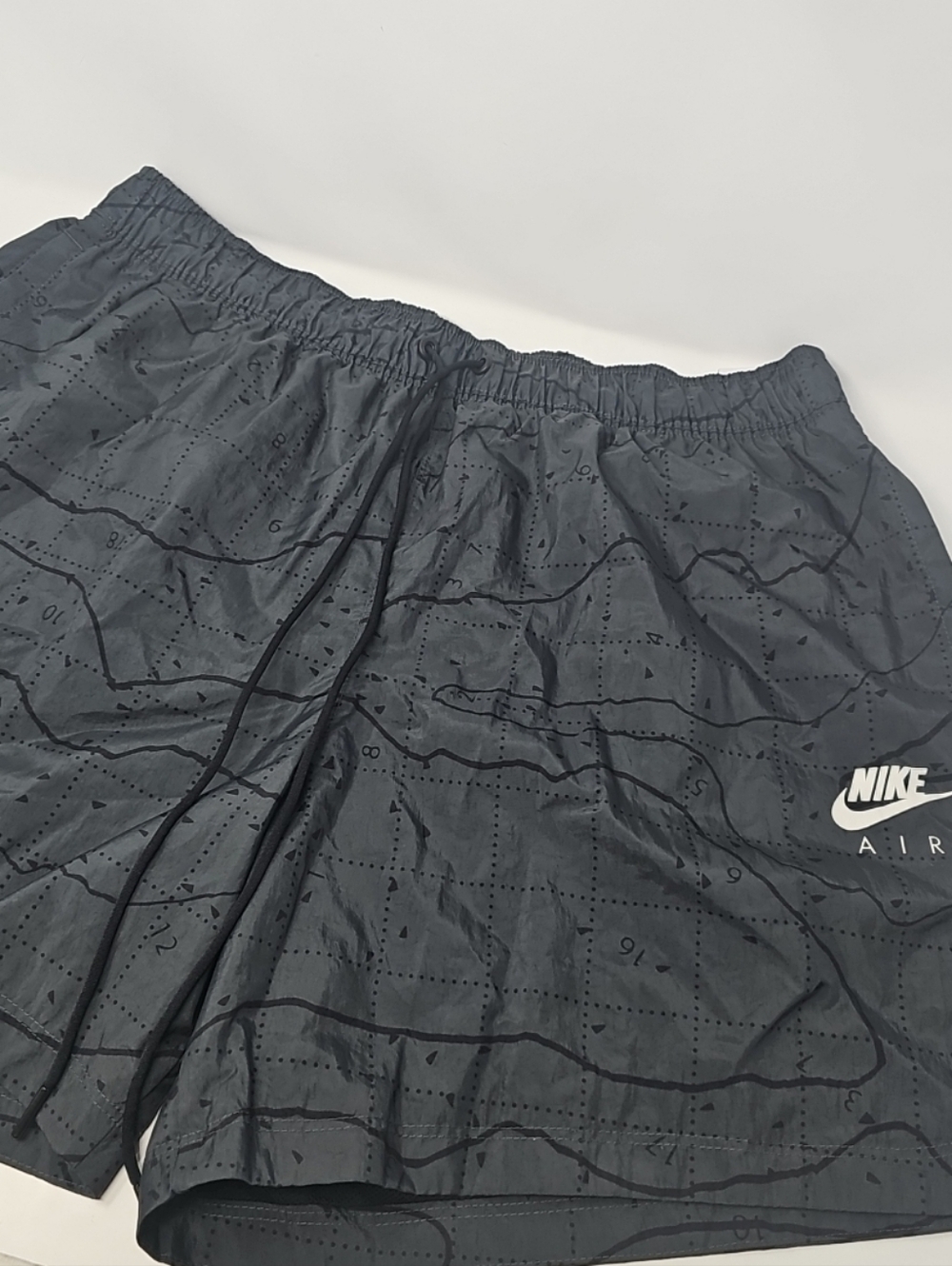 Nike Black Topographic Print Running Shorts
